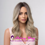Best selling ash blonde long wavy wig Shiny Way Wigs Melbourne VIC