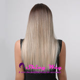 Best selling dark roots blonde long wig by Shiny Way Wigs Brisbane QLD