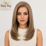 Premium ash brown 19 inch 13x6 glueless lace front wig SW 122