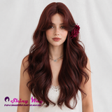 Burgundy Red 28 Inch Glueless Small Lace Wig | SWL 402