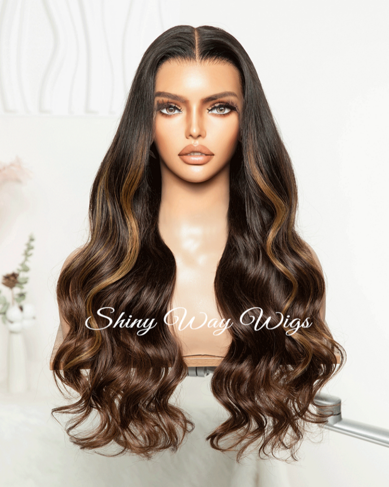 Brown best sale hair wig