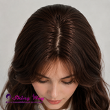 Ready to wear warm brown fashion wig by Shiny Way Wigs