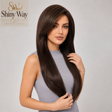 Natural brown long wavy 13x6 lace front wig Australia