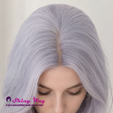 Heat resistant long purple wig SWL 413