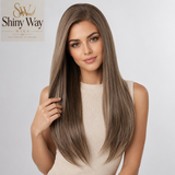 Premium ash brown 21 inch 13x6 glueless lace front wig SW 130