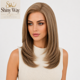 Ash brown medium length 13x6 lace front wig Australia