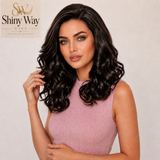 Dark brown curly 13x6 lace front wig Australia