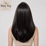 Off black medium length 13x6 lace front wig Australia