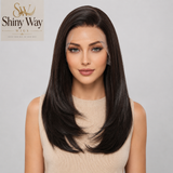 Premium off black 18 inch 13x6 glueless lace front wig SW 121