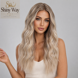 Ash blonde curly 13x6 lace front wig Australia