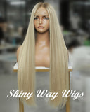 Celebrity Light Blonde Straight Human Hair Lace Wig (Code: HH1369)
