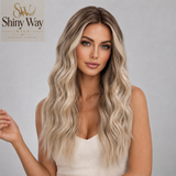 Ash blonde curly 13x6 lace front wig Australia