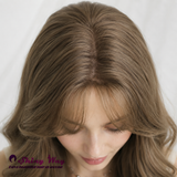 Light Brown Curly 28 Inch Glueless Small Lace Wig | SWL 404