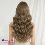 Light Brown Curly 28 Inch Glueless Small Lace Wig | SWL 404