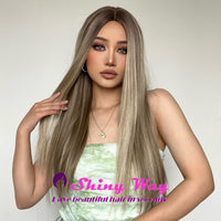 Best selling fashion ash blonde long wig by Shiny Way Wigs Sydney