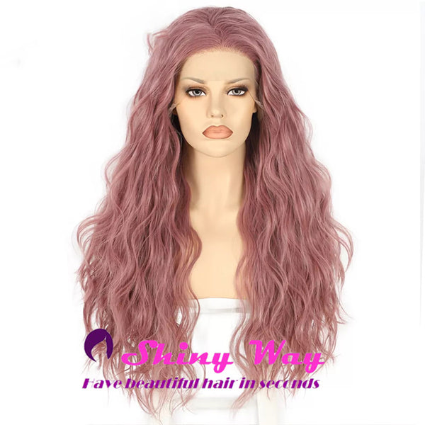 New Bright Colour Fashion Long Curly Lace Wig Shiny Way Wigs Perth