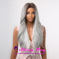 Best selling silver white long wavy wig Shiny Way Wigs Melbourne VIC