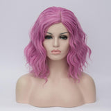 Light pink middle part medium curly wig - Shiny Way Wigs Adelaide SA
