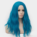 Dark blue curly wig best price at Shiny Way Wigs Perth WA