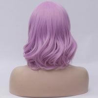 Short purple curly costume and fashion wig - Shiny Way Wigs Brisbane 