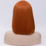 Natural orange full fringe medium bob wig by Shiny Way Wigs Adelaide SA