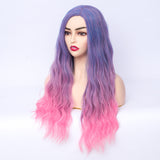 Purple and pink two tones long costume wig by Shiny Way Wigs Sydney