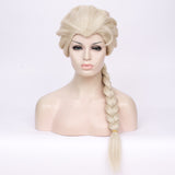 Platinum blonde long braid costume wig by Shiny Way Wigs Brisbane QLD
