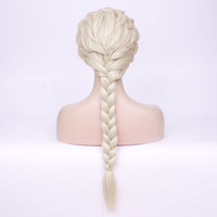 Platinum blonde long braid costume wig by Shiny Way Wigs Brisbane QLD