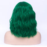 Dark green middle part short costume wig by Shiny Way Wigs Adelaide SA