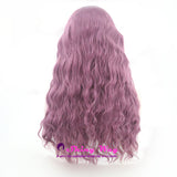 Dark Purple Long Curly Lace Front Wig - Shiny Way Wigs Adelaide
