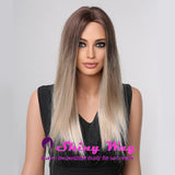 Best selling dark roots blonde long wig by Shiny Way Wigs Brisbane QLD