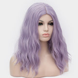 Light purple long curly wig middle part at Shiny Way Perth WA