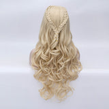 Honey blonde long curly with braids costume wig by Shiny Way Wigs Sydney