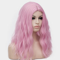 Light purple long curly wig middle part at Shiny Way Wigs Brisbane QLD