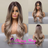 Super natural ash blonde wavy fashion wig by Shiny Way Wigs Melbourne
