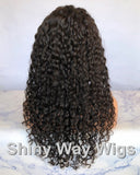 Dark Brown Tight Curly Virgin Human Hair Lace Wig - Shiny Way Wigs Adelaide AU