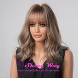 Best selling wheat blonde long wavy wig by Shiny Way Wigs Sydney NSW