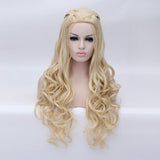 Honey blonde long curly with braids costume wig - Shiny Way Wigs Sydney