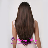 Best selling medium brown long straight wig Shiny Way Wigs Perth WA