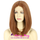Light Brown Bob Medical Lace Front Wig - Shiny Way Wigs Sydney NSW