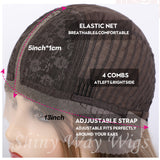 New Arrival Ash Brown Long Wavy Lace Front Wig - Shiny Way Wigs Sydney