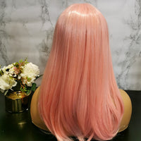 Pale pink long wavy costume wig by Shiny Way Wigs Melbourne VIC