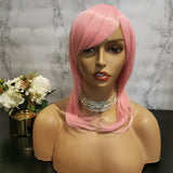 Light pink long wavy costume wig by Shiny Way Wigs Sydney NSW