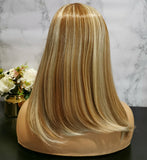 Natural blonde with highlights long wavy wig by Shiny Way Wigs Perth
