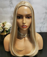 Natural blonde with highlights long wavy wig by Shiny Way Wigs Sydney