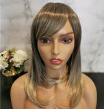 Natural ash blonde long wavy fashion wig by Shiny Way Wigs Melbourne 