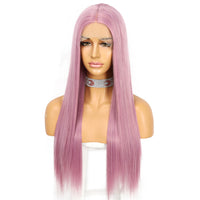 New Light Purple Long Straight Lace Wig - Shiny Way Wigs Melbourne VIC