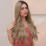 New Arrival Wheat Blonde Long Wavy Lace Front Wig - Shiny Way Wigs Sydney